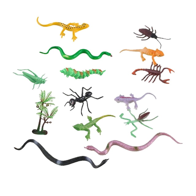 13 piezas Yotijar simulación de animales artificiales Modelo de juguete juguetes educativos