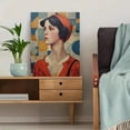 thumbnail image 5 of Qisvanset 12x16 Inch Ostrich Abstract Art Canvas Print Wall Art, 5 of 5