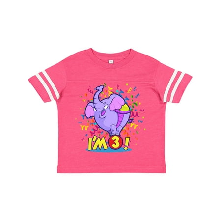 

Inktastic I m 3 Circus Elephant Gift Toddler Boy or Toddler Girl T-Shirt