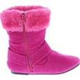 thumbnail image 6 of Static Footwear Girls Fashion Faux Suede Fur Cuff Boots, 6 of 7