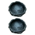 thumbnail image 1 of 2pcs platos de agua reptiles alimentador de tazones de comida para camaleón tortuga de rana cuernos Redondo, 1 of 8