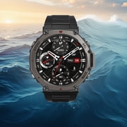 Professional GPS Outdoor Sports Smartwatch, 1.43-inch AMOLED Screen with 466*66 Resolution, 5ATM High Quality, 500mAh Battery, Altimeter Barometer, Compass