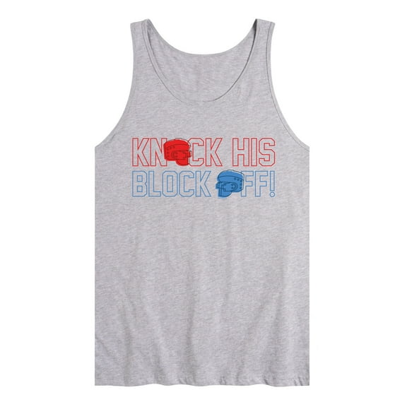 Rock 'Em Sock 'Em Robots - Knock His Block Off Robot Art - Men's Jersey Tank Top