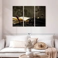thumbnail image 2 of Elephant Stock Judge Mallet And Books Wall Art - Horizontal Multi Panel Canvas - Living Room Wall Decor - Profession Multi Panel - Black And Gray Decor - 45" x 28", 2 of 8