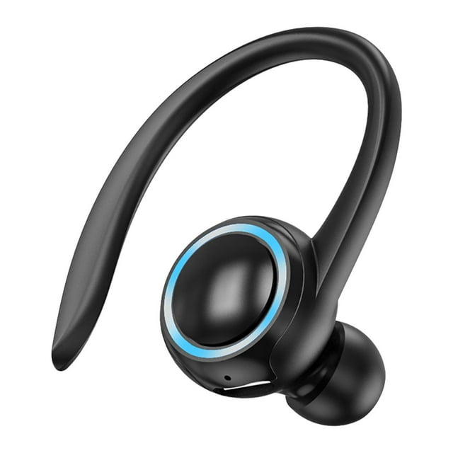 Auriculares Bluetooth 5.2 Gancho para la oreja Sonido Estéreo Auriculares impermeables Individual Negro