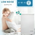 thumbnail image 5 of 3.5 cu.ft Chest Freezer with Removable Storage Basket, Top Open Door Freezing Machine for Home and Kitchen/Dorm/Bar/Office, 5 of 8