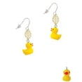 thumbnail image 2 of Delight Jewelry Resin Yellow Ducky Goldtone Leaf French Earrings, 2 of 4