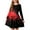 #A06-Red, variant on Abcomgle Halloween Dresses for Girls 7-8 Spooky Boo Ghost Graphic T Shirt Dresses for Girls Cute A-Line Long Sleeve Dresses for Girls Crewneck Holiday Swing Dress Outfits,3-4 Years