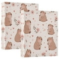 thumbnail image 2 of Cute Capybaras 3 Ring Hardcover Binders 1.5in Round Rings for Letter-Size Folder Paper Organizer Pockets for Office Student Recipe, 2 of 9