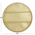 thumbnail image 3 of CosmoLiving by Cosmopolitan 28" x 5" Round 2-Tier Gold Wall Shelf, 3 of 7