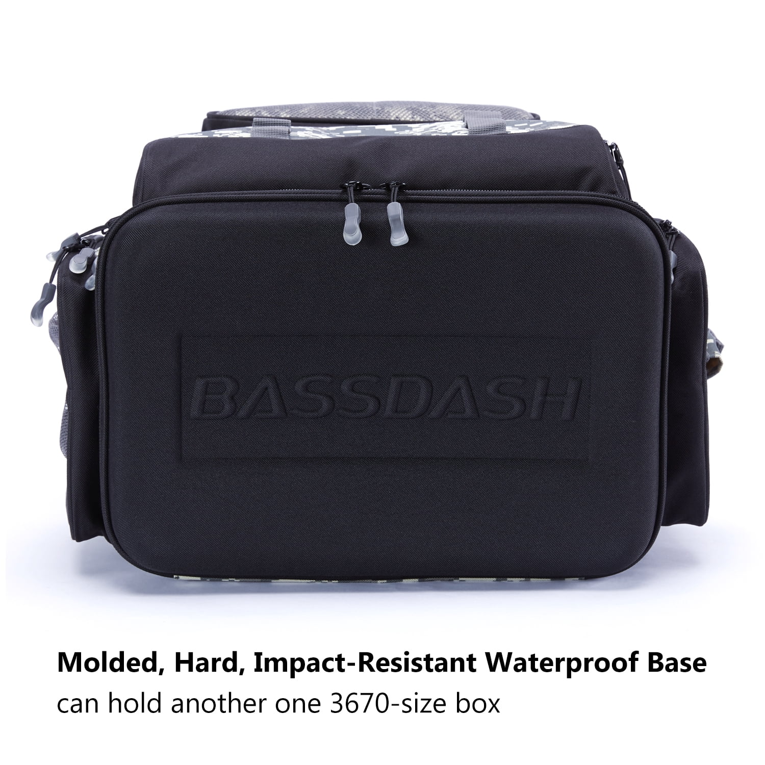 Bassdash Water Resistant Lightweight Tactical Fishing Tackle Backpack with Soft Tackle Box and Rain Cover