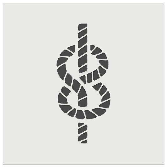 Rope Knot Sailing Figure Eight Flemish Knot DIY Cookie Wall Craft Stencil - 5.5 Inch