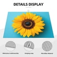 thumbnail image 3 of Sikiie Golden Sunflower in Blue Dish Drying Mat, Kitchen Counter Mat, Self Drying Mat for Kitchen Counter Dish Drying Pad ,for Dishes, Utensils, Pots and Pans(24" x 18"), 3 of 7