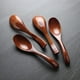 thumbnail image 3 of Cucharas de madera, paquete de 4 cucharas japonesas redondas de madera para sopa Phoebe con mango para niños, arroz, postre, cucharas de cocina para utensilios de cocina y cena, 3 of 7