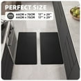 thumbnail image 3 of PABUBE Kitchen Rug and Mat Kitchen Mat Anti Fatigue, Non Slips Kitchen Floor Mat, Kitchen Rug or Mat Washable, 17"x 29"+17"x 29", Black, 3 of 9