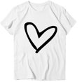 thumbnail image 5 of Fiudx Ofertas y Liquidaciones Blusa Informal de Manga Corta con Estampado de Cuello Redondo para Mujer, 5 of 5