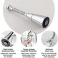 thumbnail image 2 of Kitchen faucet stainless steel+abs 19cm kitchen faucet spray 360 rotatable water-saving filter splash proof kitchen bathroom Ki 3 modes, 2 of 4