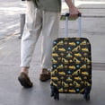 thumbnail image 3 of Cartoon Construction Vehicles Clouds Black Pattern Luggage Cover Fashion Suitcase Cover Baggage Covers Fit 25-28 Inch Luggage (Go Travel), 3 of 5