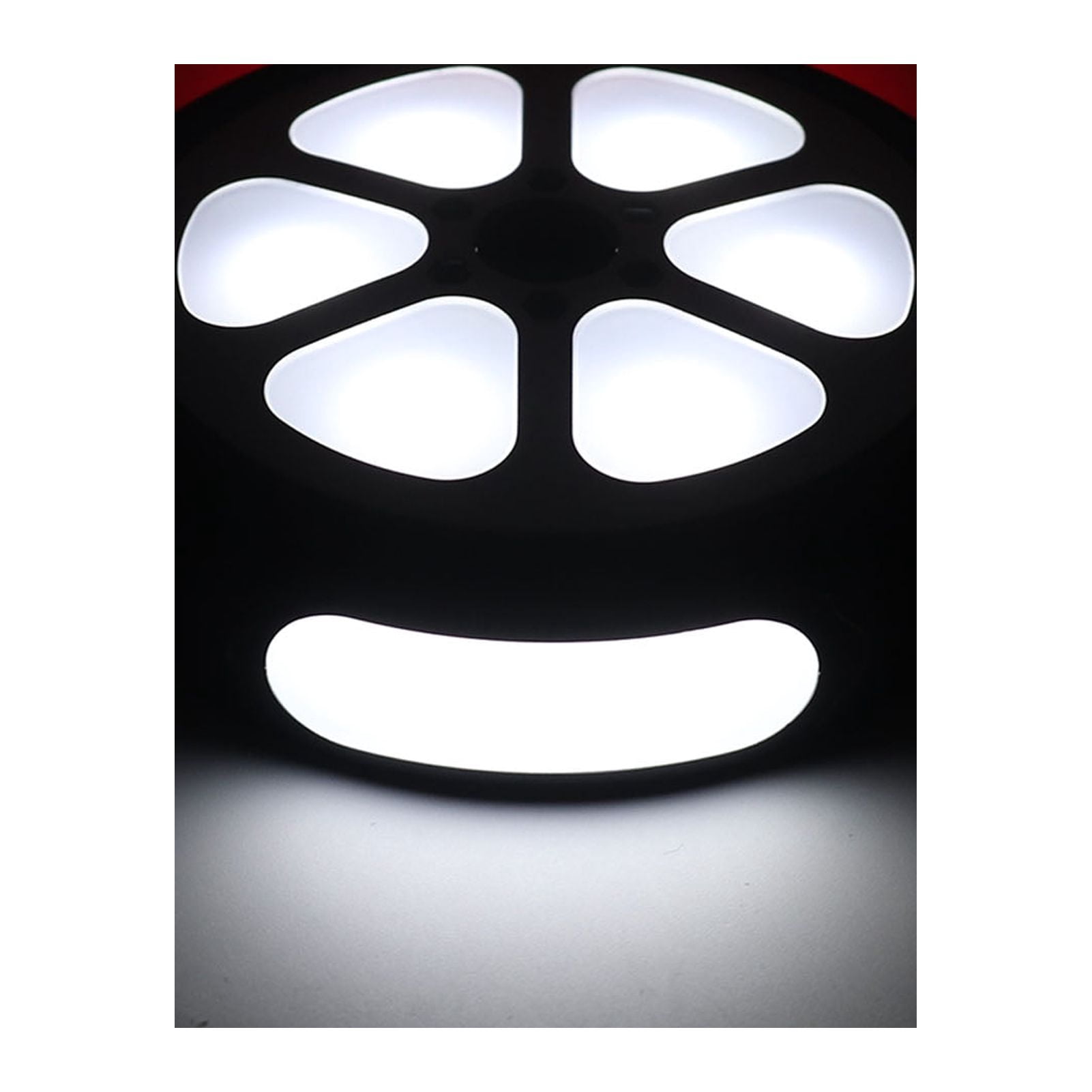 BIMZUC 2Pcs LED Stroller Safety Lights Wheel Shape 3 Modes AA Battery Powered Bike Lights with Screws for Outdoor, Black