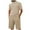 Khaki, variant on JIKNTTR Mens Short Sets 2 Piece Outfits Solid Color Jacquard Button Lapel Short Sleeved Polo Shirt Shorts Casual Comfortable Sportswear Set Beach Tracksuit Set