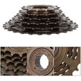 thumbnail image 3 of Bike Cassette, Bike Flywheel Sprocket 6 Speed to Promise Smooth Rotation Part, Brown, 3 of 5