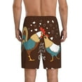 thumbnail image 3 of Fotbe Rooster And Chicken Pajama Shorts for Men, Men's Pajama Bottoms, Sleepwear,Short Pajama Pants-3X-Large, 3 of 9