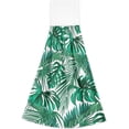 thumbnail image 2 of SKYSONIC Hanging Kitchen Towel 12 x 17 Inch Green Leaves Towel Set 2 Pieces of Dry Towels for Kitchen, Bathroom, Laundry Room Table, 2 of 7