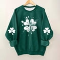 thumbnail image 2 of Kids St Patrick Sweatshirts Long Sleeve Crew Neck Festival Print Pullover Tops Casual Loose Holiday Outfits (8-9 Years, Green), 2 of 5