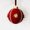 Red, variant on 1 Pc Christmas Ornament, Champagne Vintage Velvet Rhinestone Velvet Christmas Ball Ornament Soft Textured Shatterproof Hanging Baubles, Holiday Home and Party Decorations, 3 in