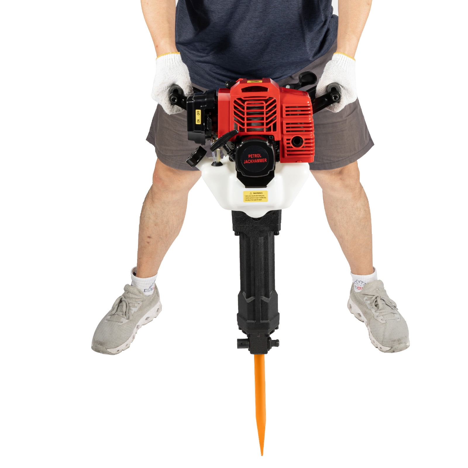 52CC Gas Powered Hand Pull Start Demolition Jack Hammer Hammer Demolition Concrete Breaker Punch Drill