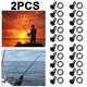 thumbnail image 1 of 10 Uds. Anzuelo Pesca para Señuelos Caña Pescar Soportes Seguridad (negro), 1 of 9