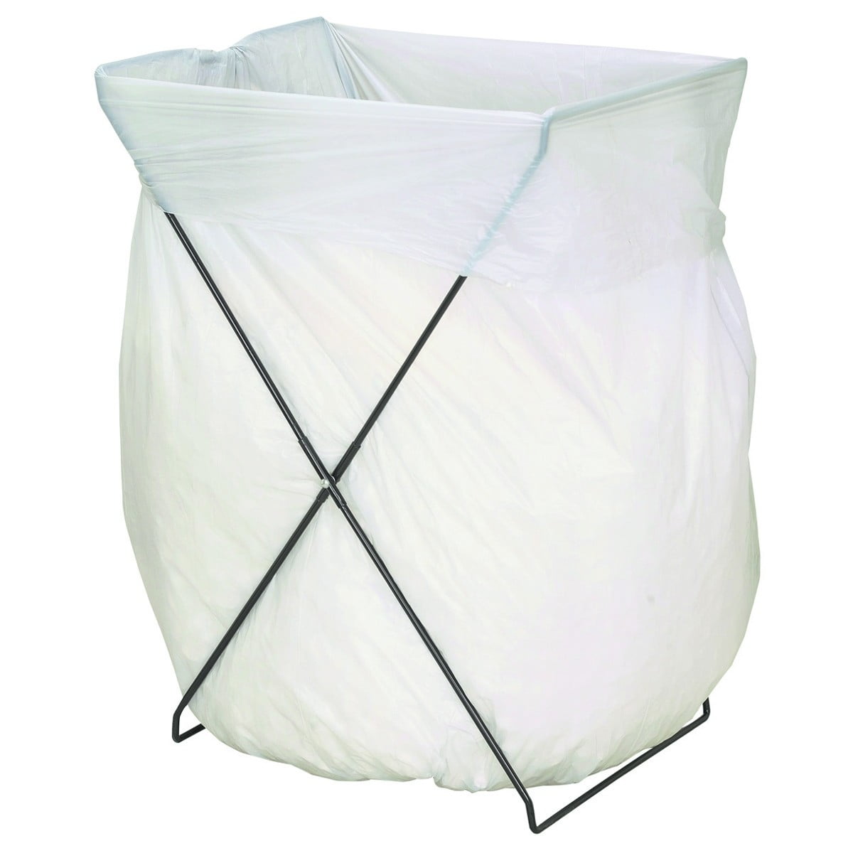 Folding Garbage Bag Frame Holder Portable Fold Up Trash Can Stand for Camping 