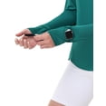 thumbnail image 3 of Camisa solar SPEXIAL para mujer, manga larga, protección UV, color verde, XS, 3 of 6