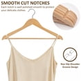 thumbnail image 6 of BagDream Wooden Coat Hangers 20 Pack Natural Wood Suit Clothes Hangers with Non Slip Pant Bar & 360° Swivel Hook, 6 of 7