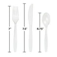 thumbnail image 2 of Party Central 3-Piece Disposable Party Cutlery Sets - 7.5" - Club Pack of 288 - Clear, 2 of 2