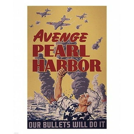 - Avenge Pearl Harbor - Our Bullets Will Do It Poster Print (8 x 10)