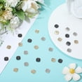 thumbnail image 3 of 1 Box 30Pcs 3 Colors Metal 2 Hole Button Small Square 0.4 Inch Alloy Replacement Button, 3 of 7