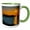 Green/White, variant on 3drose, Canada, Quebec, Perce. Gaspe Peninsula at Sunrise, 11oz Two-tone Green Mug