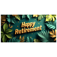 thumbnail image 1 of Happy Retirement Banner with Green Leaves Gold Balls and Stars Background Party Decoration for Retirement Parties Photo Backdrop Retirement Celebrations Decor Props, 1 of 4