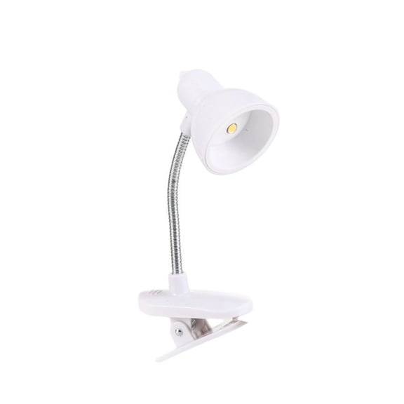 Tiny Clamp on Desk Light with LED Bulb Flexible Gooseneck Adjustable Brightness For Night Reading Study Travel Camping