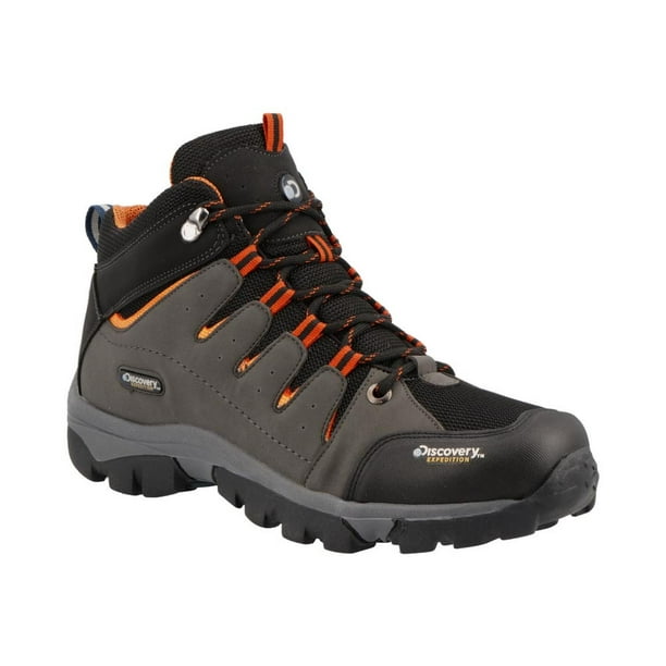 Botas Hombre Discovery Senderismo Trabajo Gris/Naranja Talla 27