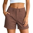 thumbnail image 2 of MLCDZ Cargo Shorts for Women Trendy Casual Summer Chino Shorts Stretchy Lightweight Baggy Outdoor Golf Hiking Short Pants with Multiple Pockets, 2 of 9