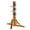 Brown+3 Pads, variant on Geniqua Walnut Tripod Wing Chun Wood Martial Arts Training Target Base Dummy Ip Man Dark Brown