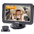 thumbnail image 1 of Cámara para automóvil de bebé Asiento trasero Fácil: configuración Imágenes claras HD 1080P Visión diurna/nocturna Sin demora Vigile al pequeño mientras conduce Cable largo Fácil de ocultar para vehíc, 1 of 5
