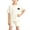 Beige, variant on Bovxnpu Boys Summer Clothing Set Thin Short Sleeve Top Shorts Casual Set for Kids