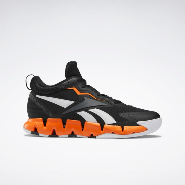 Reebok Unisex Zig Encore Basketball Shoe Black White Smash Orange
