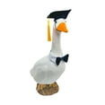 thumbnail image 2 of YUNAFFT Graduation Porch Goose Outfit Plastic Lawn Goose Clothes Graduation Cap and Gown Stoles Goose Outfit Graduation Outdoor Patio Yard Lawn Art Decoration, 2 of 9