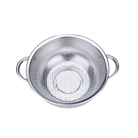 

Stainless Steel Colanders With Handle Colander Perforated Strainer For Kitchen Pasta/Vegetable/Rice/Fruit/Food-S