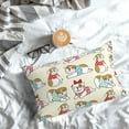 thumbnail image 3 of Salouo Cute Bull Dog Pattern Pillow Cases,1PC Pillow Covers with Envelope Closure Decorative Pillow Case for Bed Couch,Pillows Not Included-14"x20", 3 of 6