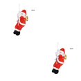 thumbnail image 1 of sweethay Decoración navideña de Papá Noel para el hogar y la Oficina, escalada en cuerda, adorno colgante, decoración de tela, 20cm 22cm 2Conjunto, 1 of 6